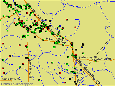 Broussard, Louisiana environmental map by EPA