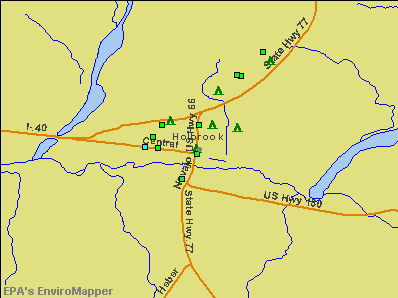 Holbrook, Arizona environmental map by EPA