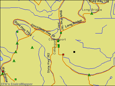 Cottonport, Louisiana environmental map by EPA