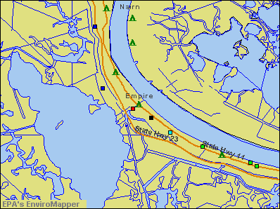 Empire, Louisiana environmental map by EPA