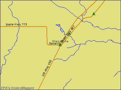 Glenmora, Louisiana environmental map by EPA