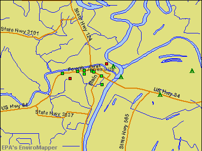 Jonesville, Louisiana environmental map by EPA