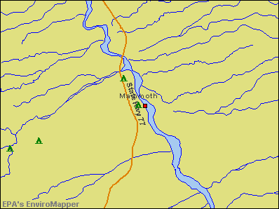 Mammoth, Arizona environmental map by EPA