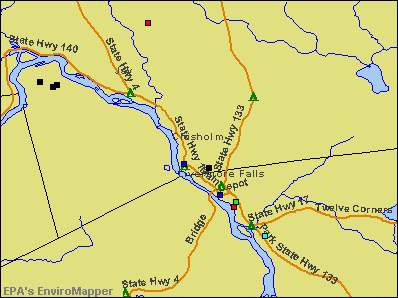 Chisholm, Maine environmental map by EPA