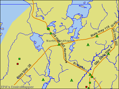 North Windham, Maine environmental map by EPA