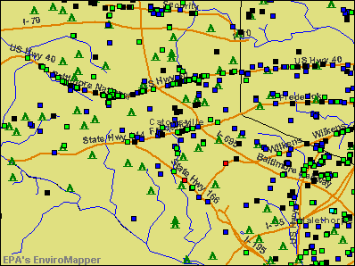 Catonsville, Maryland environmental map by EPA