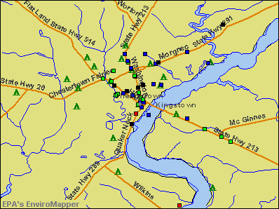 Chestertown, Maryland environmental map by EPA
