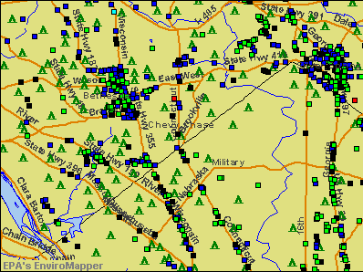 Chevy Chase, Maryland environmental map by EPA