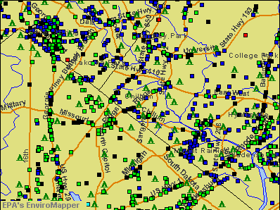 Chillum, Maryland environmental map by EPA