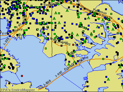 Dundalk, Maryland environmental map by EPA