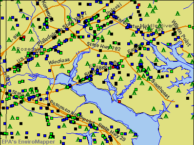 Essex, Maryland environmental map by EPA