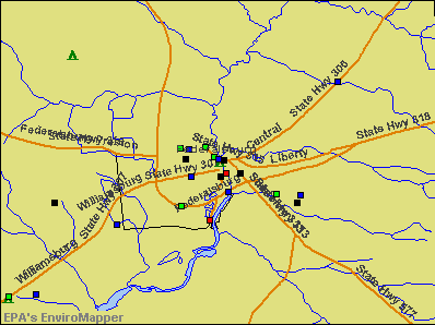 Federalsburg, Maryland environmental map by EPA
