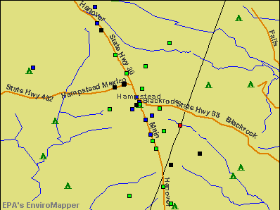 Hampstead, Maryland environmental map by EPA