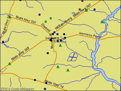 Hurlock, Maryland environmental map by EPA