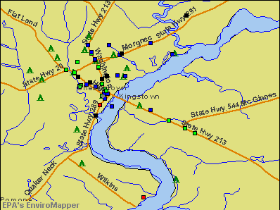 Kingstown, Maryland environmental map by EPA