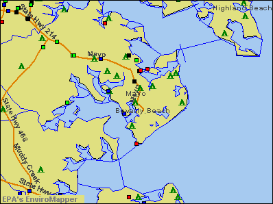 Mayo, Maryland environmental map by EPA