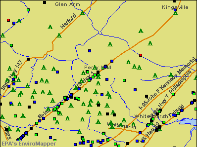 Perry Hall, Maryland environmental map by EPA