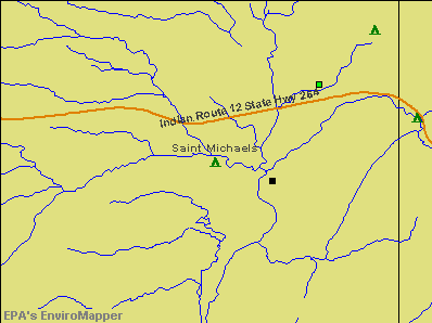 St. Michaels, Arizona environmental map by EPA