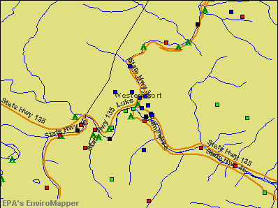 Westernport, Maryland environmental map by EPA