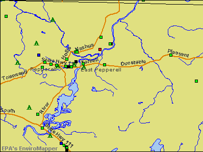 East Pepperell, Massachusetts environmental map by EPA