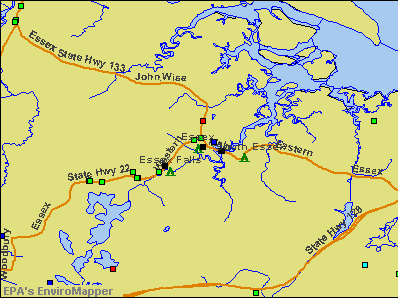 Essex, Massachusetts environmental map by EPA
