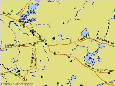 Groton, Massachusetts environmental map by EPA