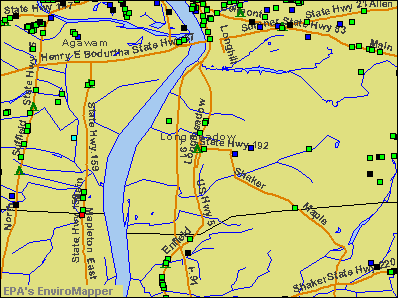 Longmeadow, Massachusetts environmental map by EPA