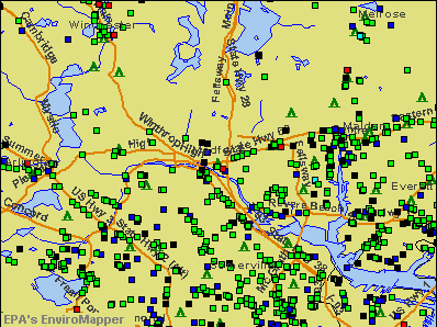 Medford, Massachusetts environmental map by EPA