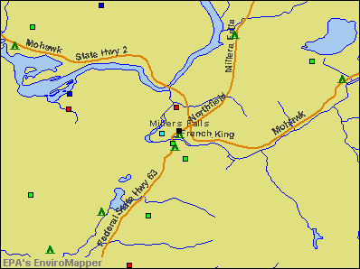 Millers Falls, Massachusetts environmental map by EPA