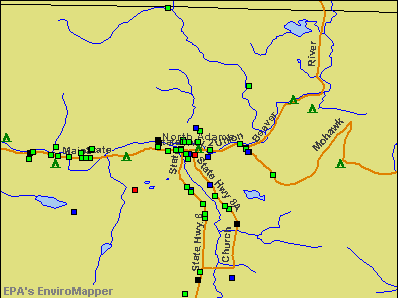 North Adams, Massachusetts environmental map by EPA