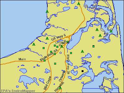 Orleans, Massachusetts environmental map by EPA