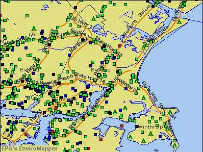 Revere, Massachusetts environmental map by EPA