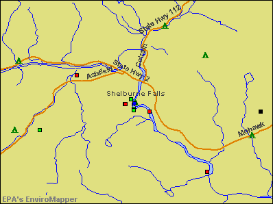 Shelburne Falls, Massachusetts environmental map by EPA