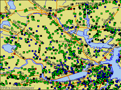 Somerville, Massachusetts environmental map by EPA