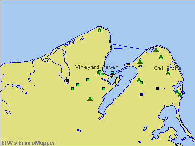 Vineyard Haven, Massachusetts environmental map by EPA