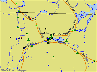 Winchendon, Massachusetts environmental map by EPA