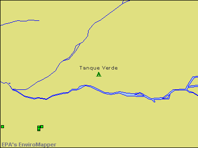 Tanque Verde, Arizona environmental map by EPA