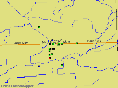 Cass City, Michigan environmental map by EPA