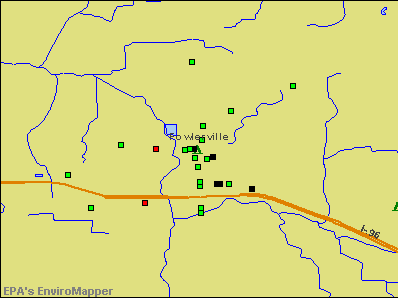 Fowlerville, Michigan environmental map by EPA