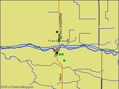 Frankenmuth, Michigan environmental map by EPA