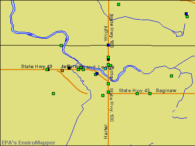 Grand Ledge, Michigan environmental map by EPA