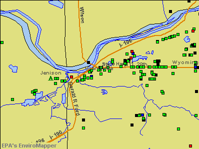 Grandville, Michigan environmental map by EPA