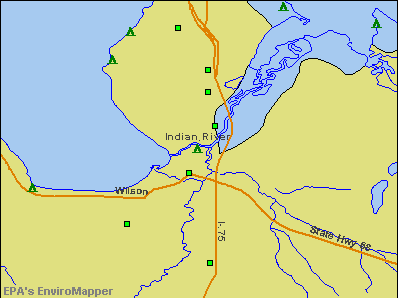 Indian River, Michigan environmental map by EPA