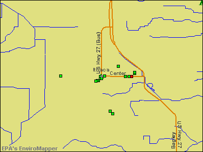 Ithaca, Michigan environmental map by EPA