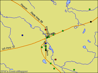 Jonesville, Michigan environmental map by EPA