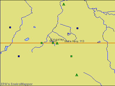 Kingsley, Michigan environmental map by EPA