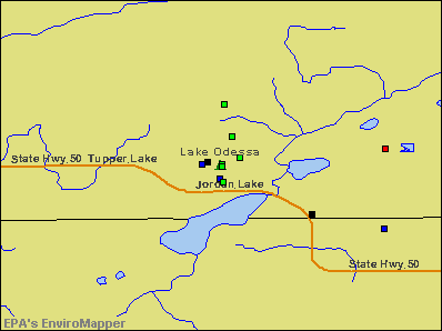 Lake Odessa, Michigan environmental map by EPA