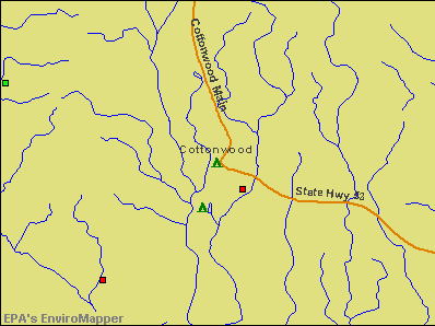 Cottonwood, Alabama environmental map by EPA