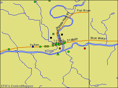 Lowell, Michigan environmental map by EPA