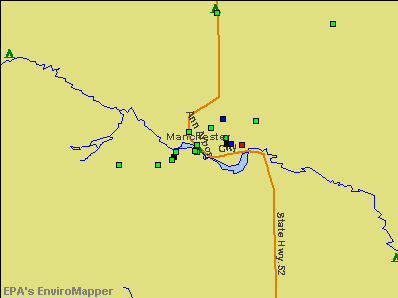 Manchester, Michigan environmental map by EPA